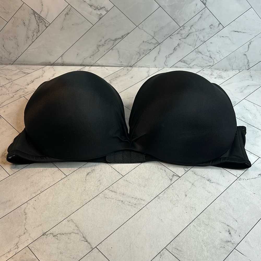 NWT Cacique Lane Bryant Womans Bra Black Plunge UNDERWIRE 44DDD